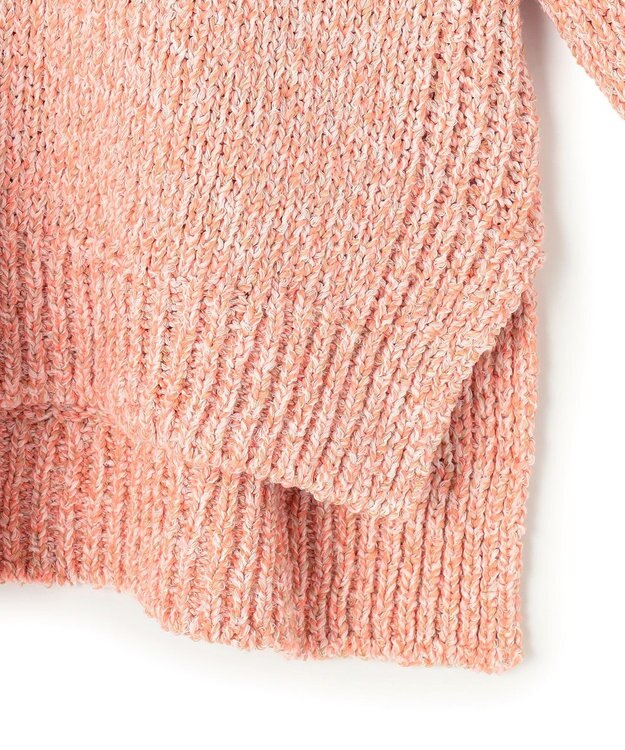 23区 L 【先行予約】コットンコードミックス クロップド ニット アプリコットミックス