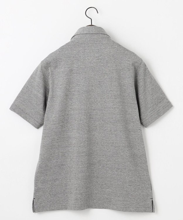 JOSEPH ABBOUD クールビズ【オーガニックコットン使用/日本素材】JOEコットン天竺 ポロシャツ ライトグレー系