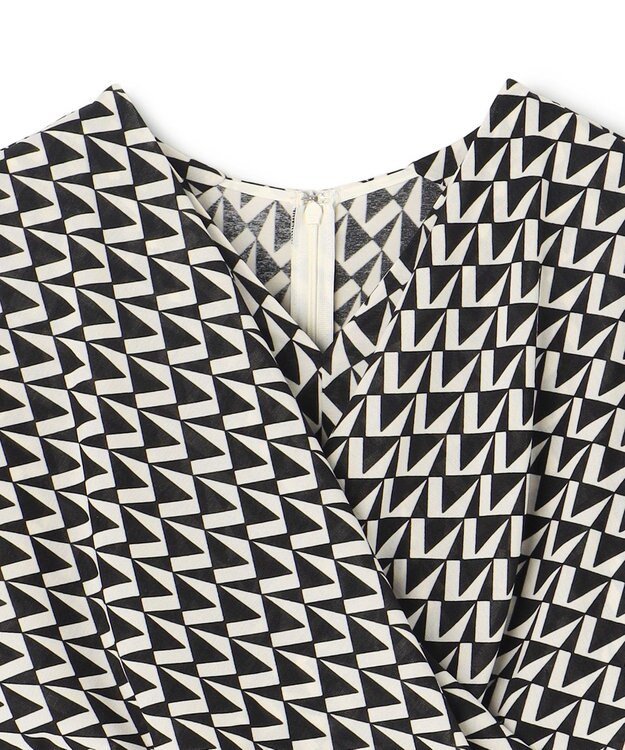 BEIGE， 【洗える】MODESTO / ジャージーストレッチカシュクールドレス Monotone