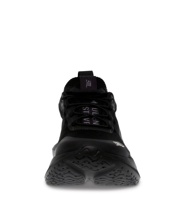 STEVE MADDEN ELEVATE 2 厚底ランニングスニーカー ブラックブラック