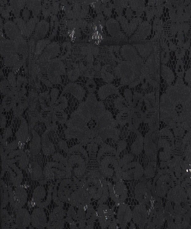 23区 【SLOW/一部店舗限定】好評につき追加生産！モチーフレース シャツ ブラック系