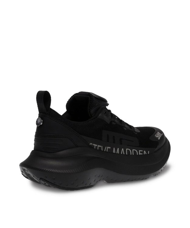 STEVE MADDEN ELEVATE 2 厚底ランニングスニーカー ブラックブラック