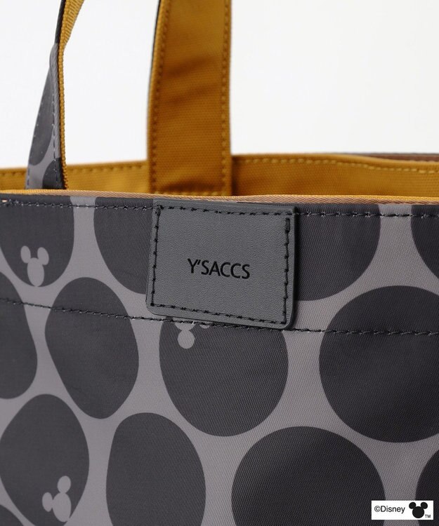 Y'SACCS 【Disney Collection】シルエットプリントトートバッグ　Sサイズ マスタード