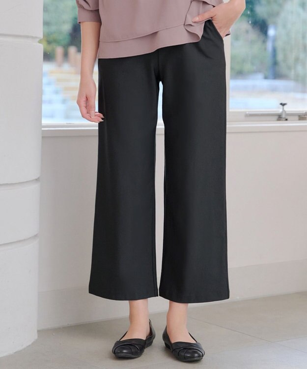 Tiaclasse 日本製エアシルキーワイドパンツ