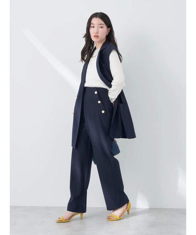 earth music&ecology シアーリブニットプルオーバー Off White