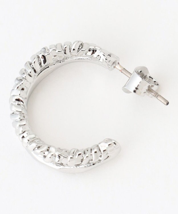 ICB ダブルループピアス シルバー系