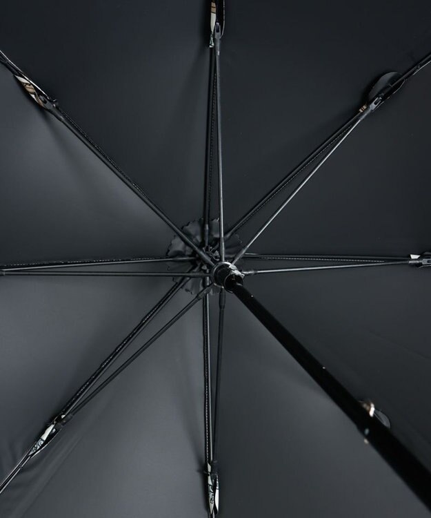 AURORA 【 Beaurance （ビューランス）】プリント額縁柄　晴雨兼用傘（長傘） ライトベージュ