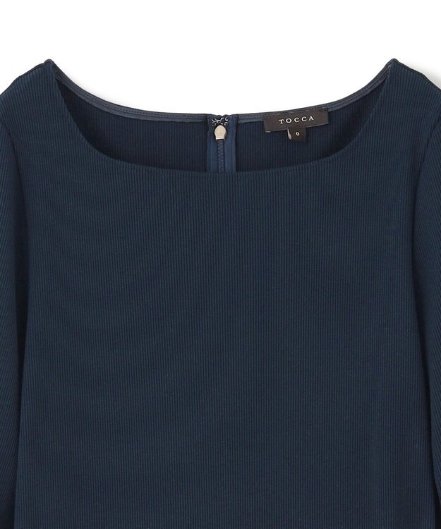 TOCCA 【洗える・消臭】FLOWER OF WINDMILL ドレス ネイビー×オフ