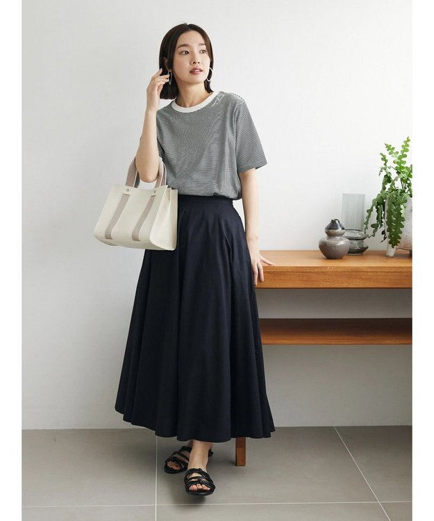 Green Parks 襟ロゴアソートレギュラーＴシャツ Border