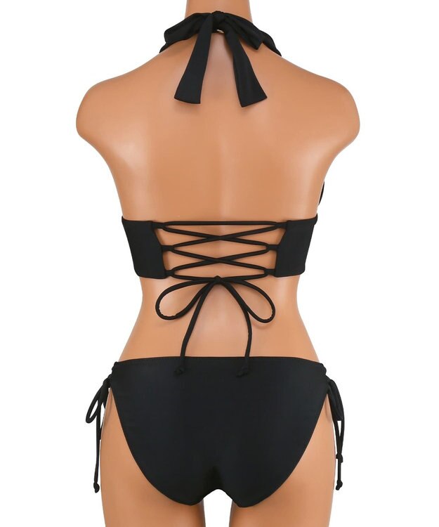 San-ai Resort（三愛水着楽園） ナチュラルだけどしっかり盛れる【ナチュラルアップブラ】　ノンワイヤービキニ　7M・9M　【San-ai Resort（サンアイリゾート）】 ブラック