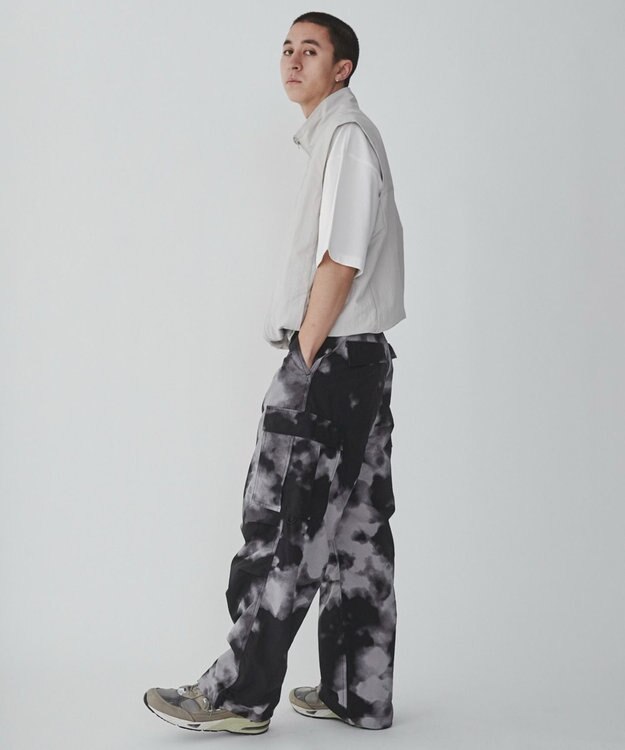 WEGO ナイロンカーゴパンツ 柄1