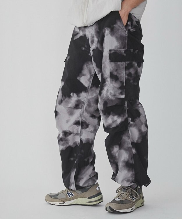 WEGO ナイロンカーゴパンツ 柄1