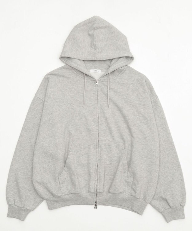 WEGO 【ユニセックス着用ITEM/MLサイズ展開】バルーンBIGダブルZIPパーカー 杢グレー