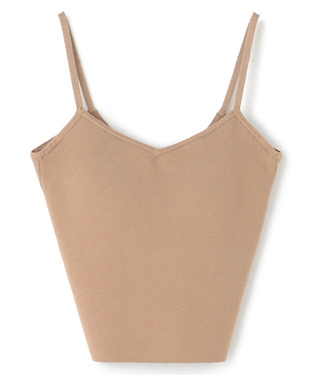 uncrave 【手洗い可】シルキーニット カップ付き キャミソール（uncrave WHITE） ベージュ