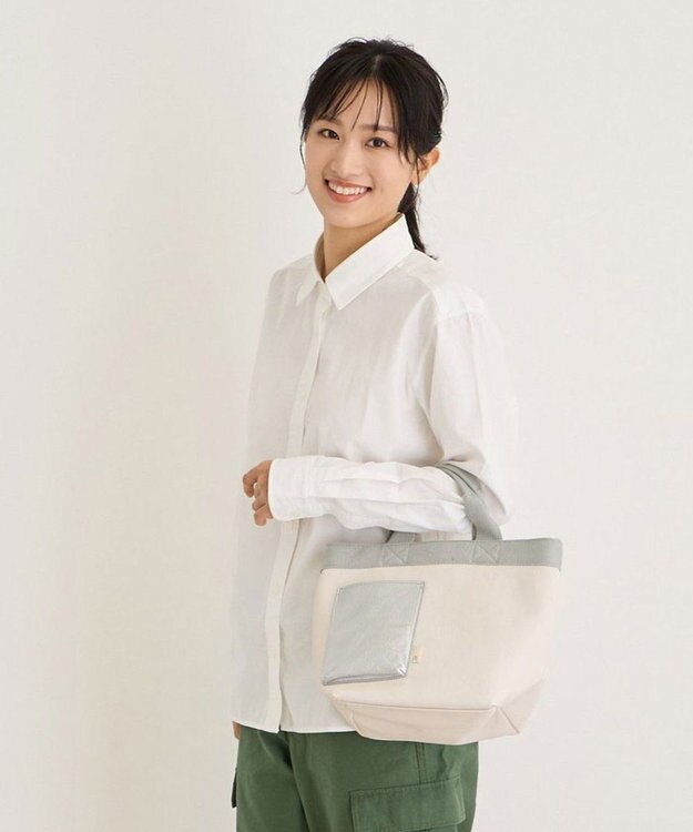 ROOTOTE 1109【スマホ用ポケット付き】EU.デリ.クロレ-B 01：アイボリー