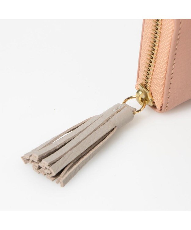 UNBILLION ペルケ perche / カラーコンビジャバラ・カードウォレット ピンク