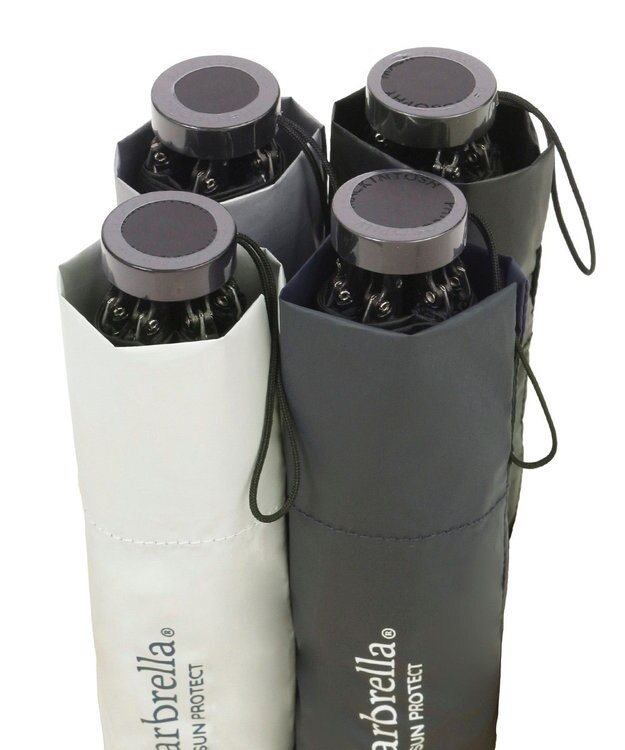 MOONBAT 【晴雨兼用/UVカット率99%】マッキントッシュ フィロソフィー (MACKINTOSH PHILOSOPHY)  折りたたみ日傘 バーブレラ サンプロテクトシリーズ（SUNPROTECT） 55cm ホワイトシルバー