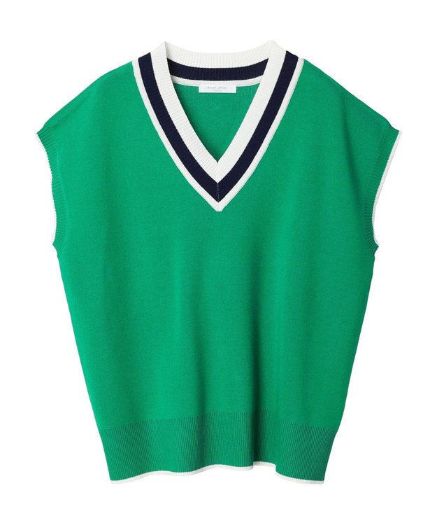 Green Parks チルデンニットベスト Green