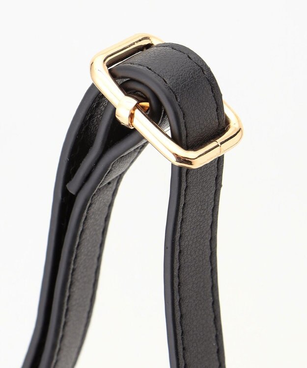 ANY 【2WAY】スクエアメタルハンドバッグ ブラック