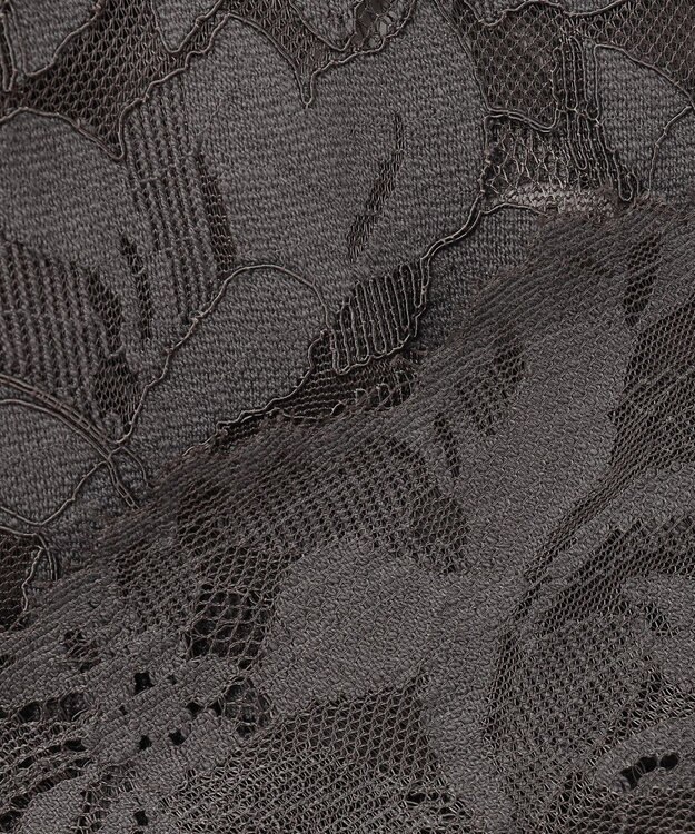 自由区 S 【洗える】フルールコードレース ブラウス スレート