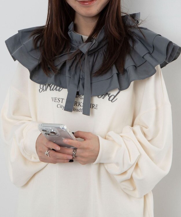 WEGO マルチWAY付けフリル グレー