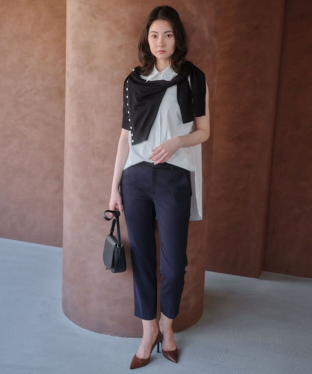 BEIGE， 【セットアップ対応】CINDY / クロップドパンツ Navy x Black