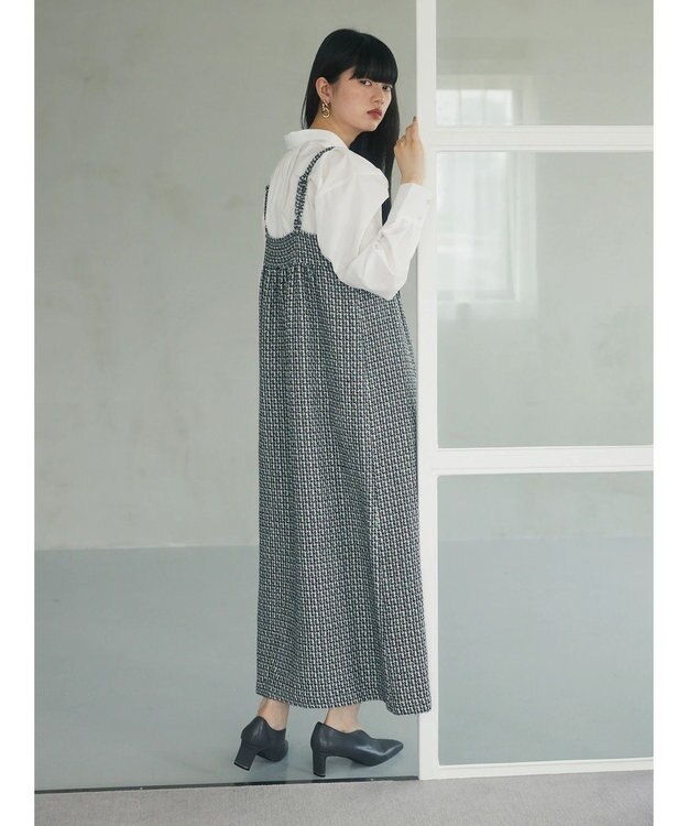 Green Parks armonia．表面感素材ジャンスカ Mix