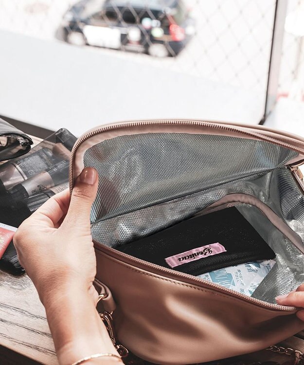 ROOTOTE 6824【簡易保冷】LT.サーモキーパー.コスメトート.ボニータ 02：ベージュ