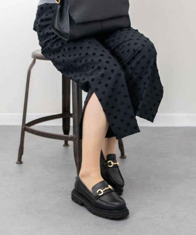 Bridget Birkin 【PARADIS COULEUR】タンクソールビットローファー ブラック