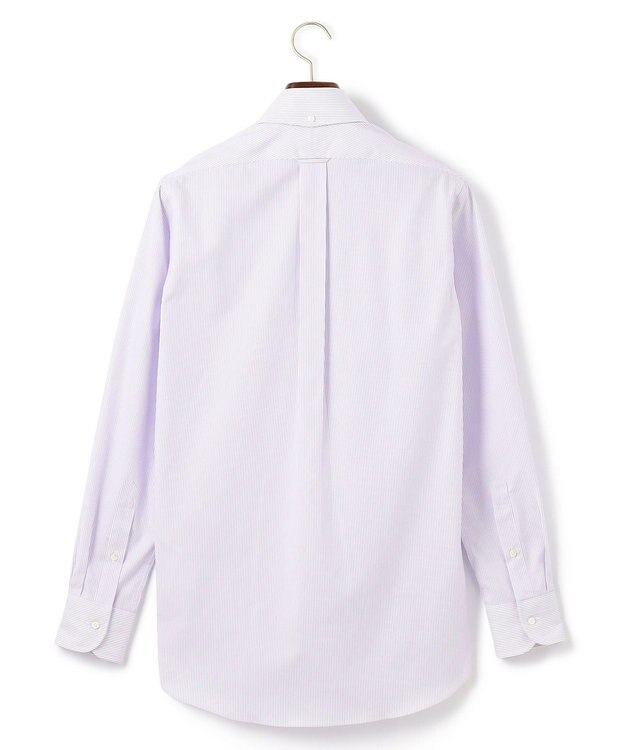 J.PRESS MEN 【PREMIUM PLEATS / 形態安定】マイクロストライプ ドレスシャツ / B.D. ライラック系1