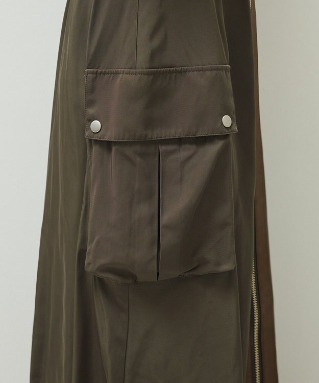 Green Parks ・ＳＵＧＡＲ　ＳＰＯＯＮ　ミリタリーフレアスカート Khaki