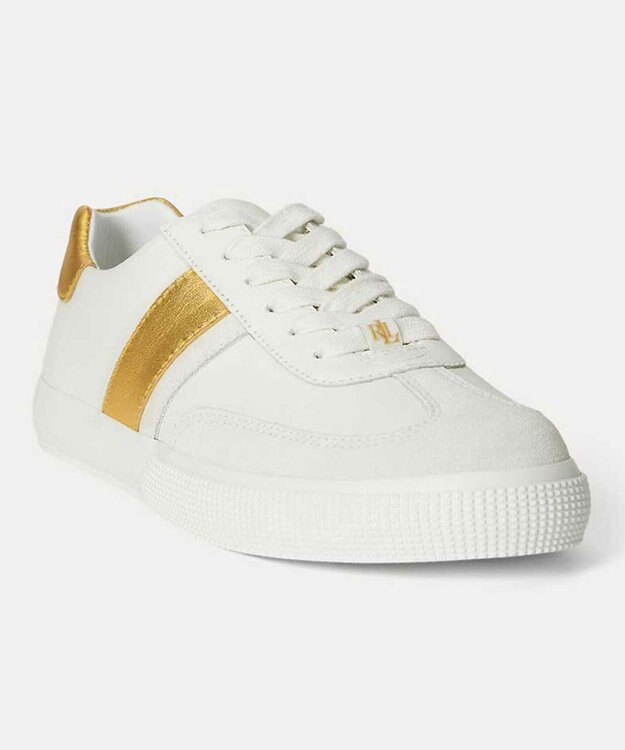 REGAL FOOT COMMUNITY 【ローレンラルフローレン】R18H BRAYLEE ブレイリー スニーカー ホワイトゴールド