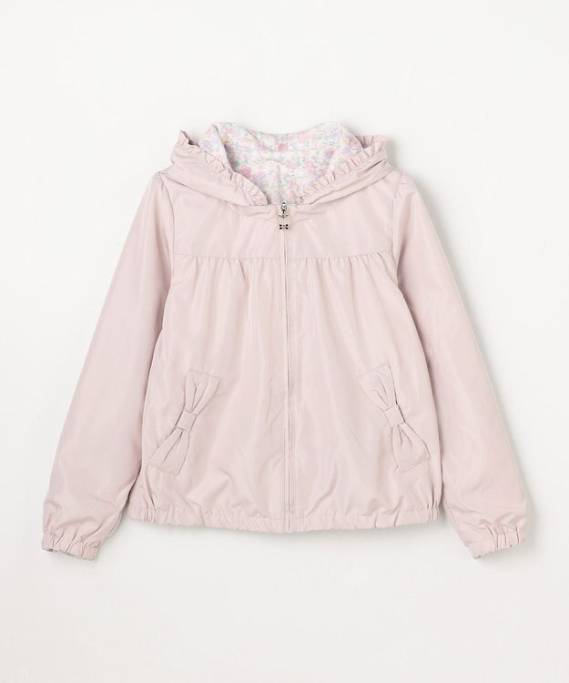 ANY KIDS 【フード取り外し/洗濯機可能】撥水加工リバーシブルゾン ミルクティー