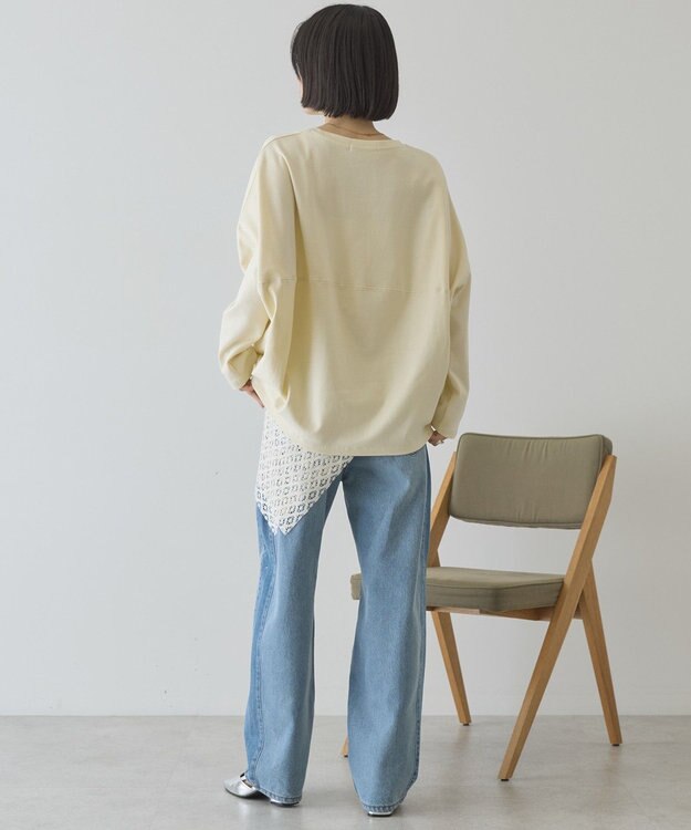 AMERICAN HOLIC 【先行予約】【UVカット】コクーンポンチプルオーバー Light Yellow