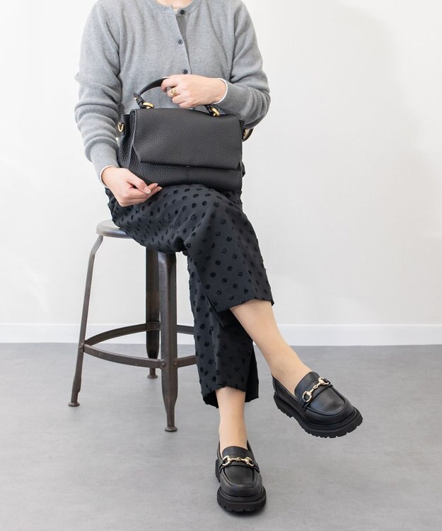 Bridget Birkin 【PARADIS COULEUR】タンクソールビットローファー ブラック