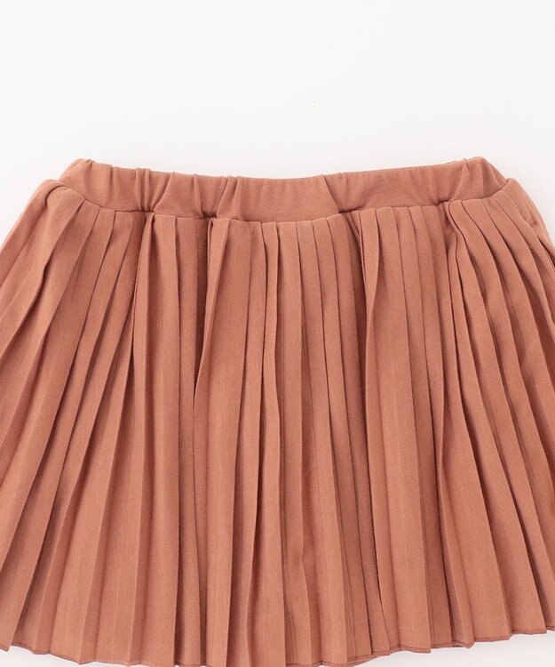 組曲 KIDS 【インパンツ付き】【100㎝】ＴＣ天竺プリーツ スカッツ ブラウン系