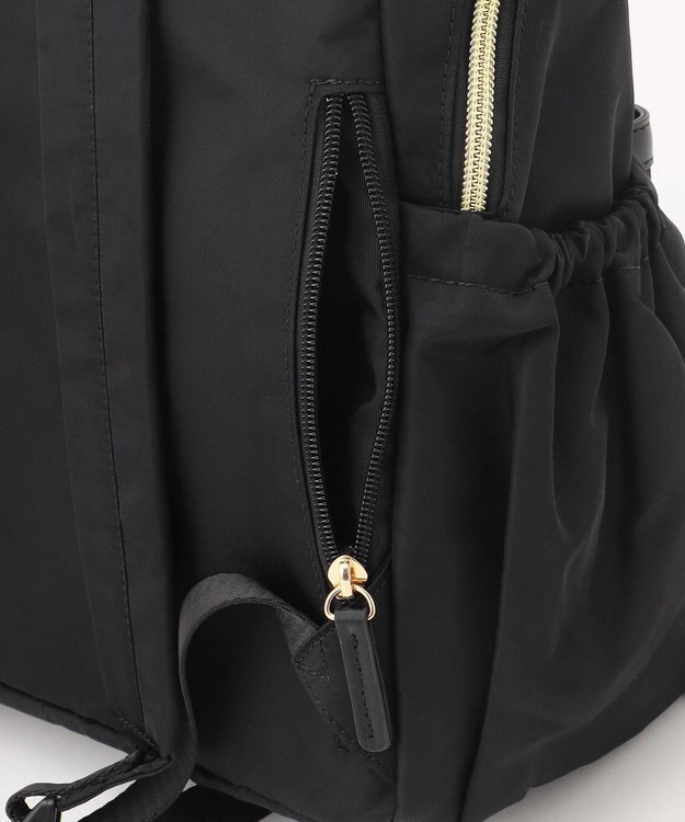 組曲 【弱撥水・A4・PC対応・軽量】ギャザーポケットバックパック ブラック系