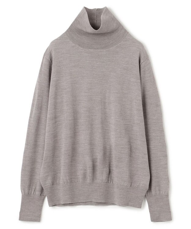 UNFILO ハイゲージウール ハイネック モカグレー