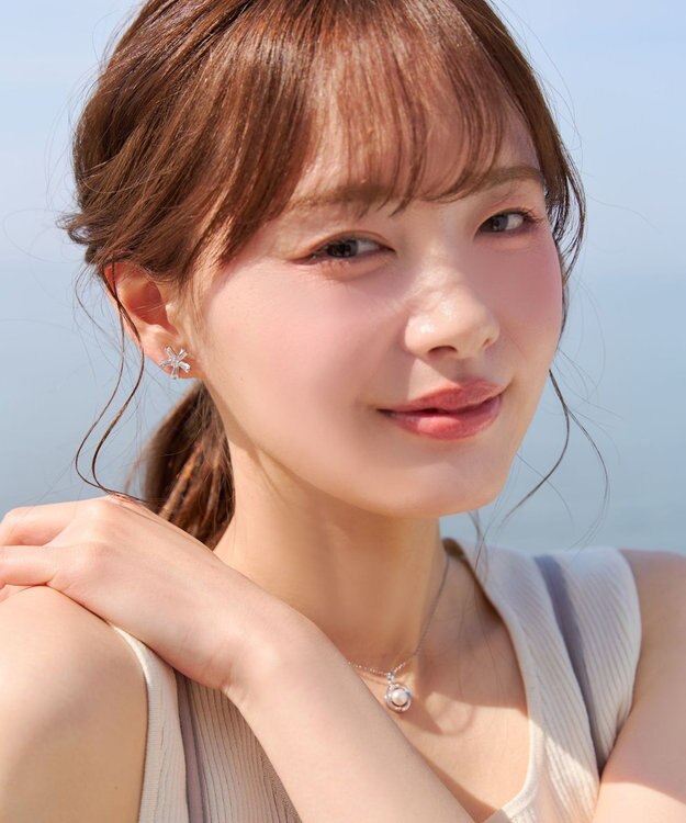 Tiaclasse 【金属アレルギー対応】スターフルールピアス・イヤリング ピアス：ピンクゴールド