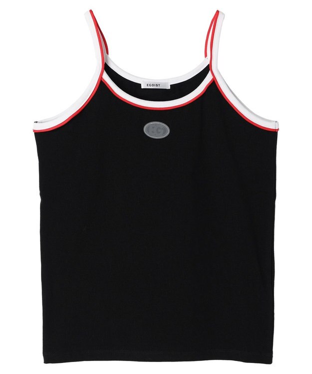 Green Parks ＥＧＯＩＳＴ　配色ラインキャミソール Black