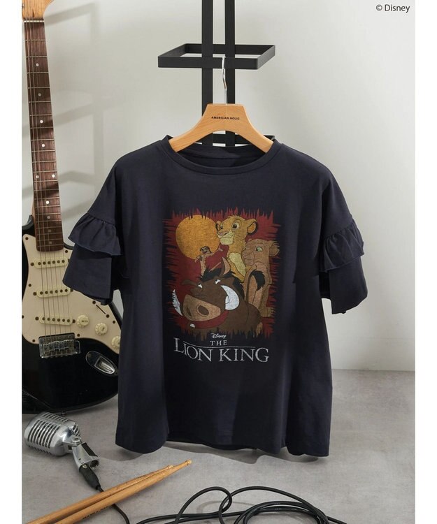 AMERICAN HOLIC フリルＴシャツ／Ｌｉｏｎｋｉｎｇ Navy