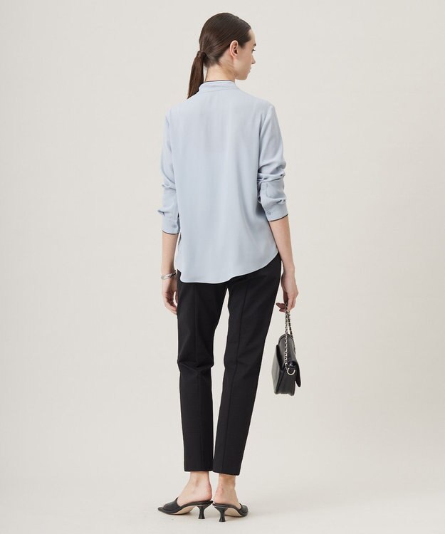 ICB 【洗える】 コットンコンプレッシャー パンツ ブラック系