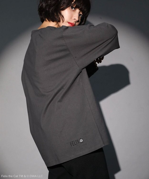 Green Parks ■ＦＥＬＩＸ　フェイスｐｔ　ロンＴＥＥ Charcoal Gray