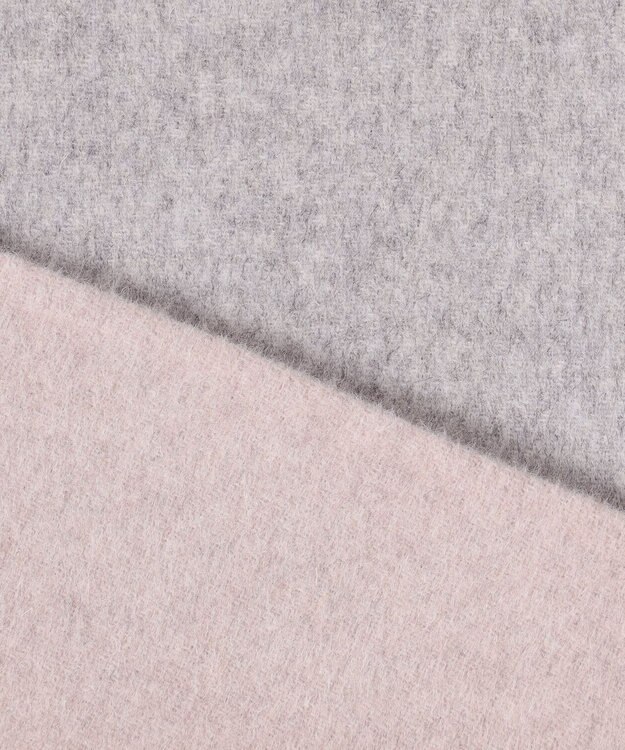 J.PRESS LADIES L 【リバーシブル】ウールナイロン リバー ミドル コート ベージュ系