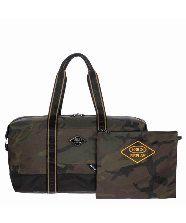 ACE BAGS & LUGGAGE  BRIC'S×REPLAY X-COLLECTION  ボストンバッグM 89285 JXC40203 ブリックス カモフラージュ
