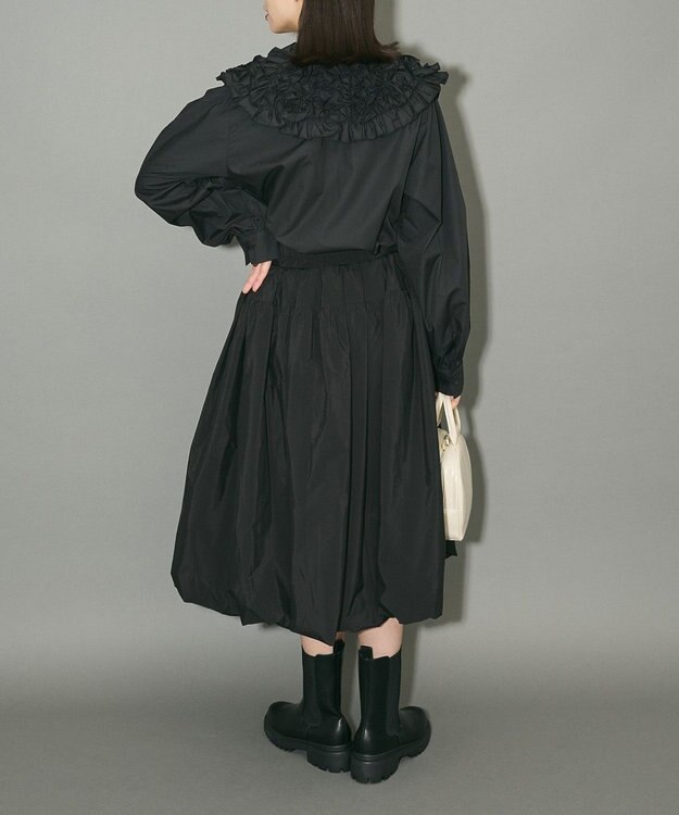 Green Parks タフタバルーンスカート Black