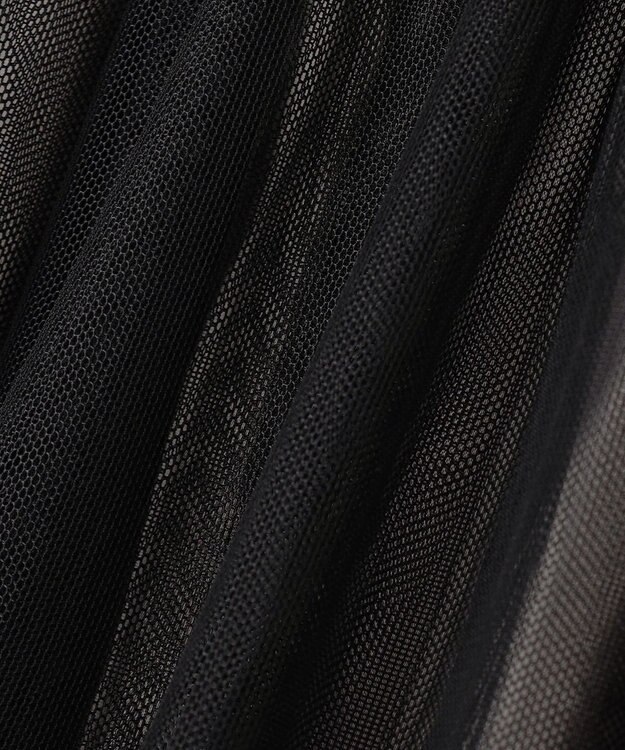 23区 S 【洗える】レイヤード チュール スカート ブラック系