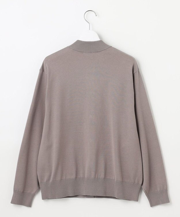 23区 【SLOW/一部店舗限定】コットンシルク ニットブルゾン ライトグレー系