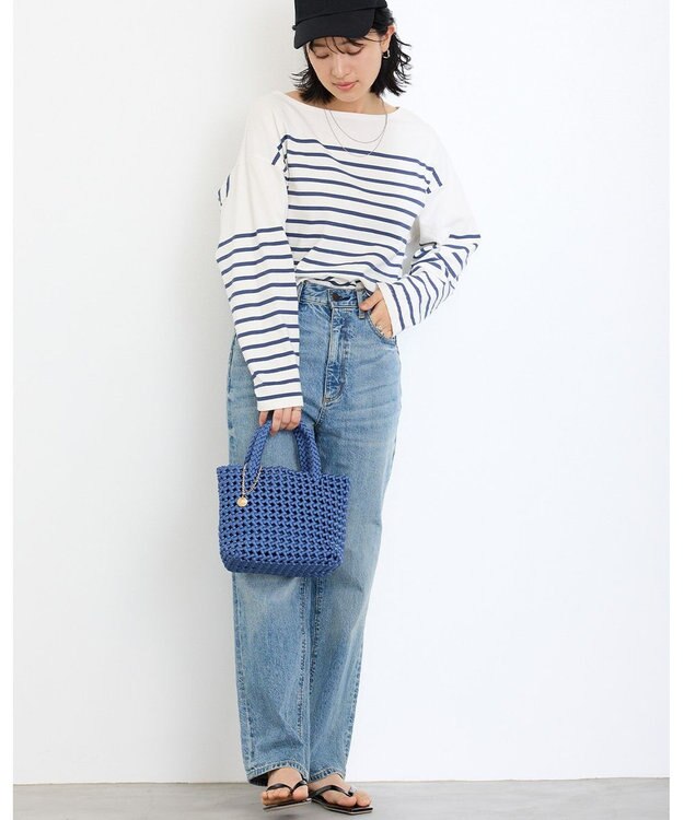 MioFIRANO ブレイドメッシュバッグ＆ポーチセット 2WAY チャーム付き　FIRANO フィラノ BLUE