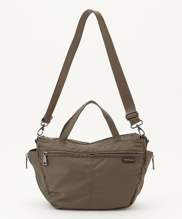 Y'SACCS 【Y’SACCS vous et】サイドジップ2WAYミニトート カーキ